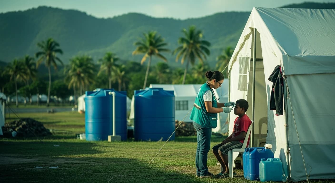 Protocolos sanitarios y de agua en campamentos temporales de Venezuela: guia para medicos